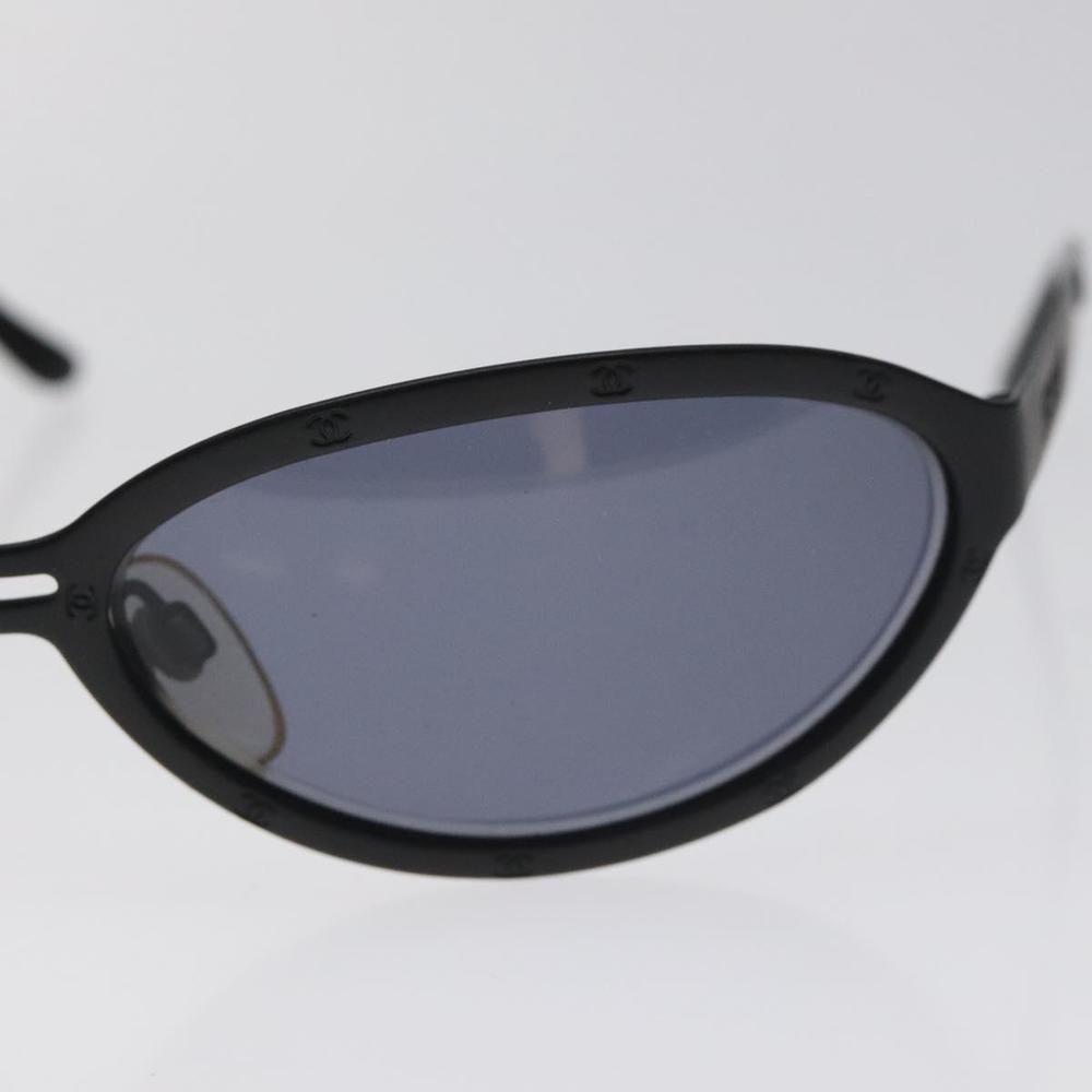 CHANEL Sunglasses metal Black CC Auth SW912 - Picture 7 of 12